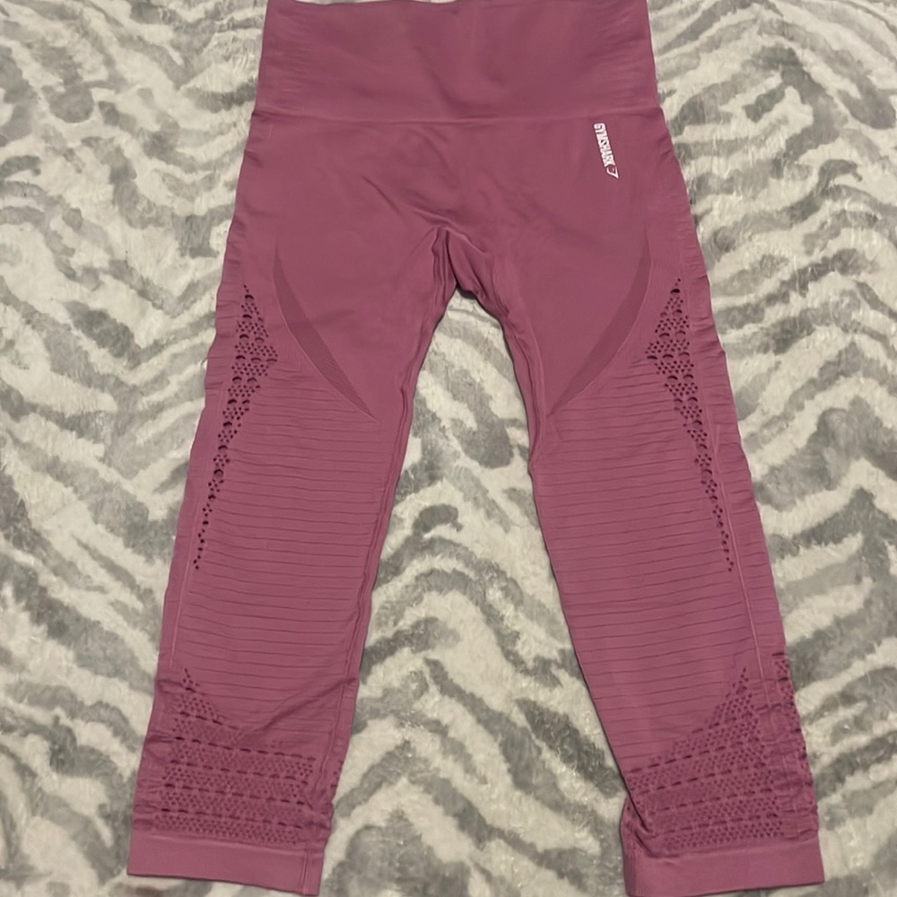 Gymshark Women's Energy Seamless Leggings Dusky Pink Small